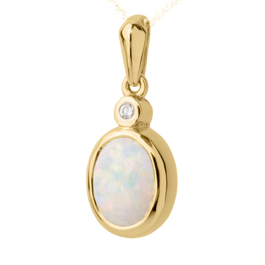 211587-5100-163 | Anhänger Freiberg 211587 585 Gelbgold<br> Opal / Brillant100% Made in Germany   583.- EUR   