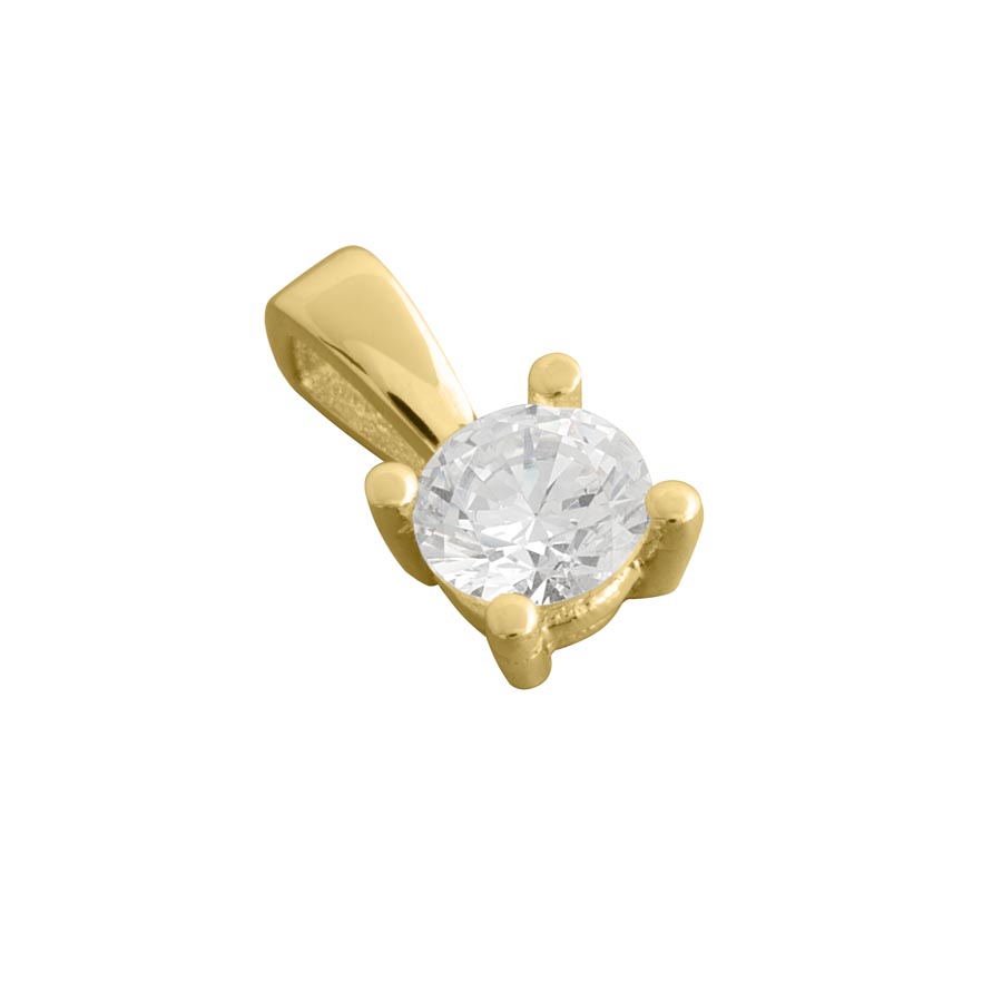 212370-7152-001 | Anhänger Freiberg 212370 750 Gelbgold Brillant 0,500 ct H-SI ∅ 5.2mm100% Made in Germany  