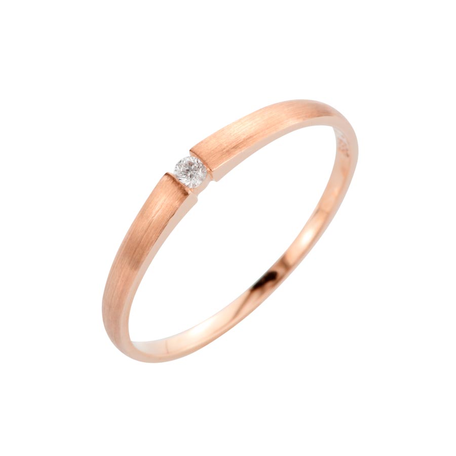 503228-5H20-001 | Damenring Freiberg 503228 585 Roségold, Brillant 0,030 ct H-SI∅ Stein 2,0 mm 100% Made in Germany   330.- EUR   